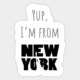 I'm from NY Sticker